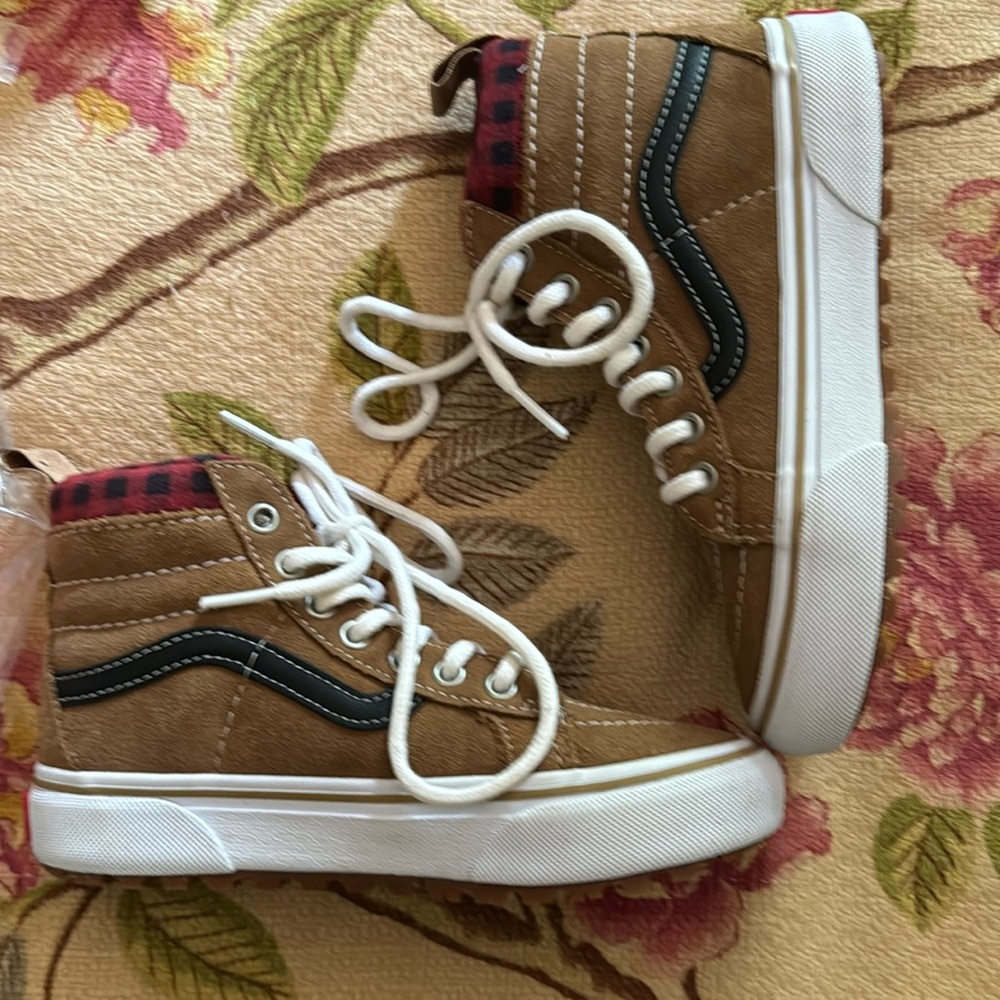 Boots new boys Van suede and plaid